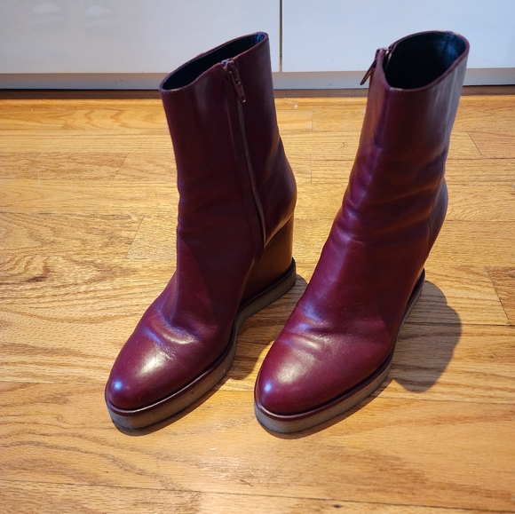 Authentic Celine Wedge Ankle Boot - Picture 1 of 9